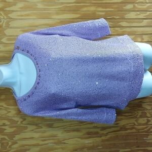 Alfred dunner embellished sequence blouse